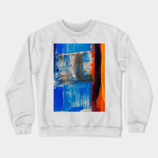 red blue abstract design Crewneck Sweatshirt